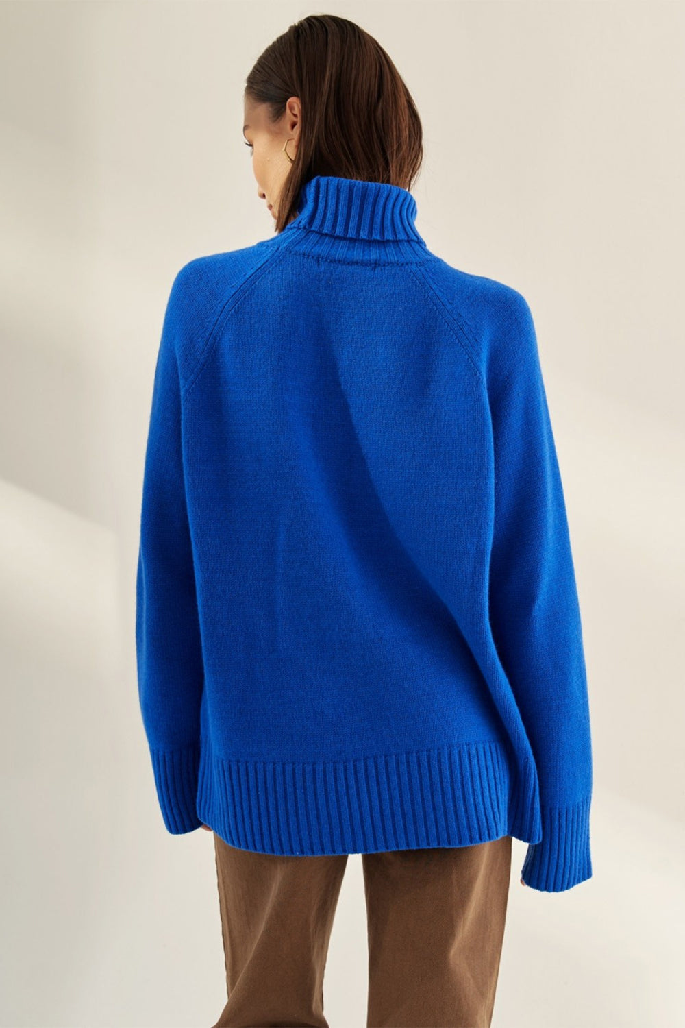 Turtle Neck Raglan Sleeve Sweater - Guy Christopher 