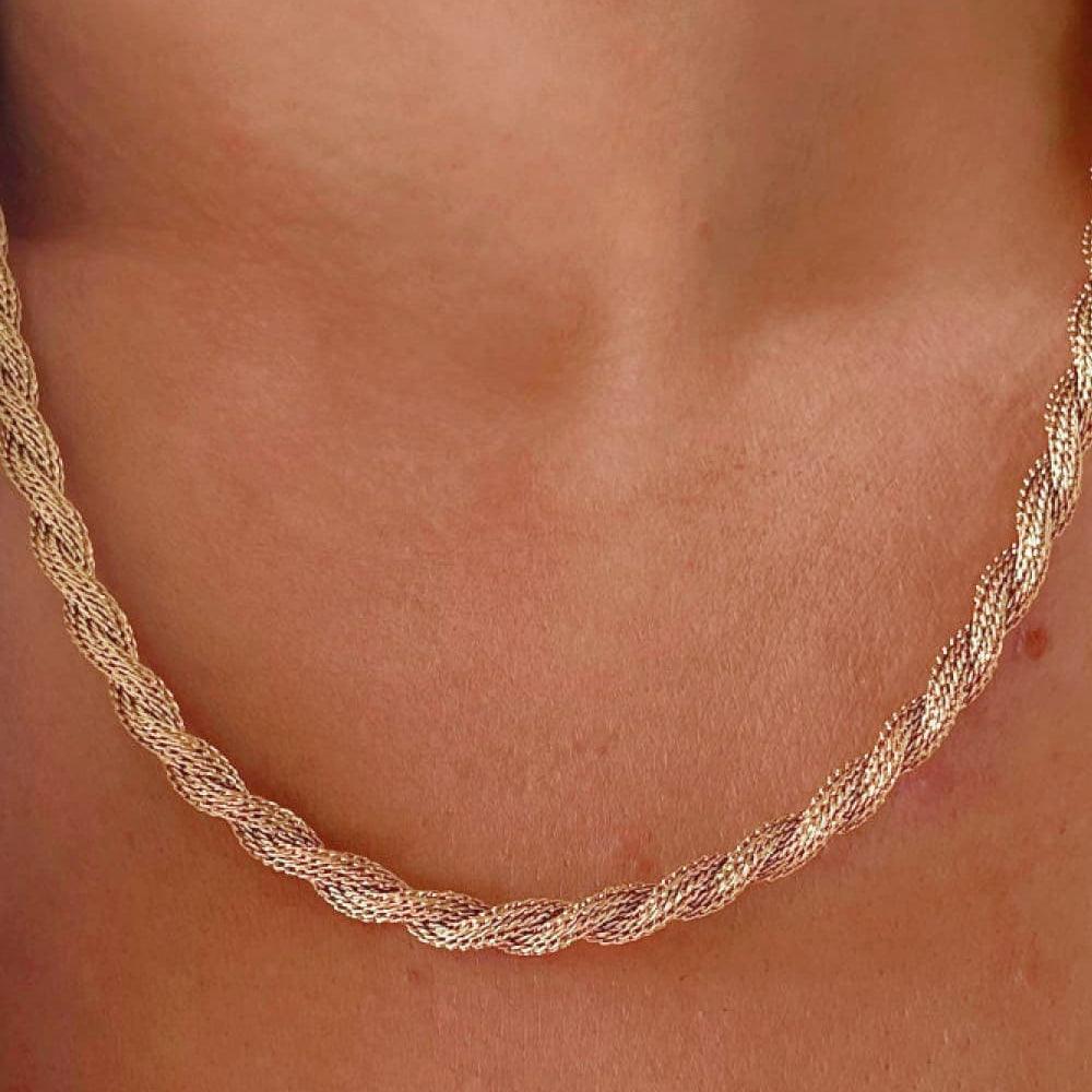 Twisted Stainless Steel Necklace - Guy Christopher 