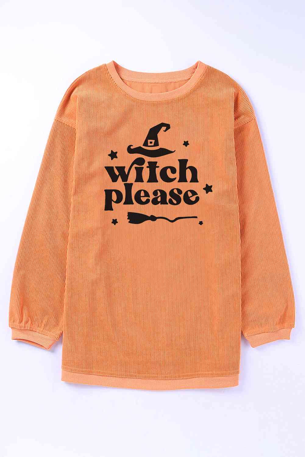 WITCH PLEASE Graphic Dropped Shoulder Sweatshirt - Guy Christopher 