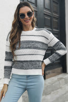 Two-Tone Slit Sweater - Guy Christopher 