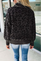 Leopard Half-Zip Sweater - Guy Christopher 