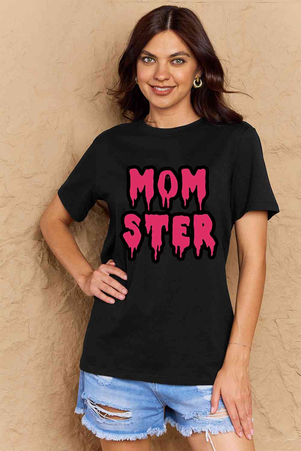 Simply Love Full Size MOM STER Graphic Cotton T-Shirt - Guy Christopher 