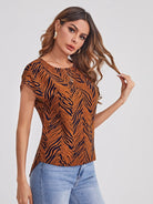 Twisted Open Back Blouse - Guy Christopher 