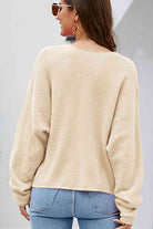 V-Neck Center Seam Sweater - Guy Christopher 