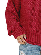 Turtleneck Dropped Shoulder Sweater - Guy Christopher 