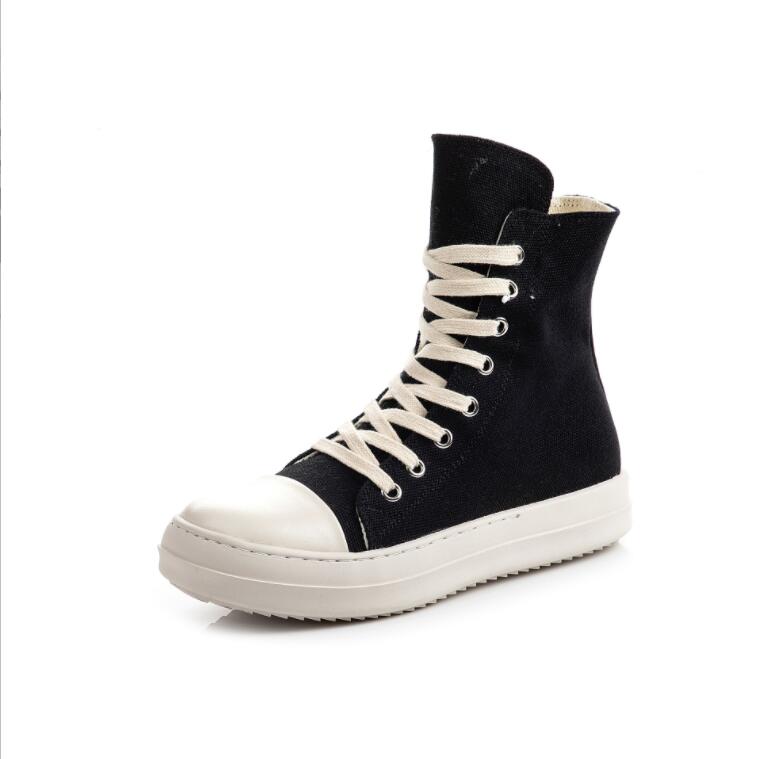 5919 Fashion ladies chunky high heel boots winter ankle black women sneaker cross straps round toe synthetic leather boots women - Guy Christopher