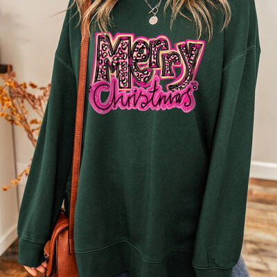 MERRY CHRISTMAS Round Neck Sweatshirt