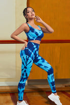 Tie-Dye Sports Tank and Leggings Set - Guy Christopher 