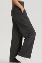 Straight Leg Sports Pants with Pockets - Guy Christopher 