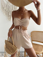 Sweetheart Neck Tube Top and Shorts Set - Guy Christopher 