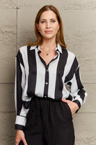 Striped Dropped Shoulder Shirt - Guy Christopher 