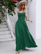 Spaghetti Strap Lace-UP Maxi Dress - Guy Christopher 