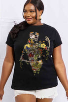 Simply Love Full Size Skeleton Graphic Cotton Tee - Guy Christopher 