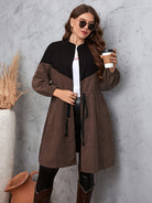 Two-Tone Dropped Shoulder Trench Coat - Guy Christopher 