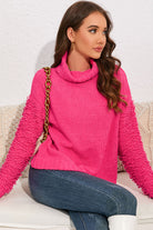 Turtle Neck Sleeve Detail Sweater - Guy Christopher 