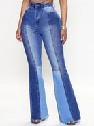 Wide Leg Raw Hem Jeans - Guy Christopher 