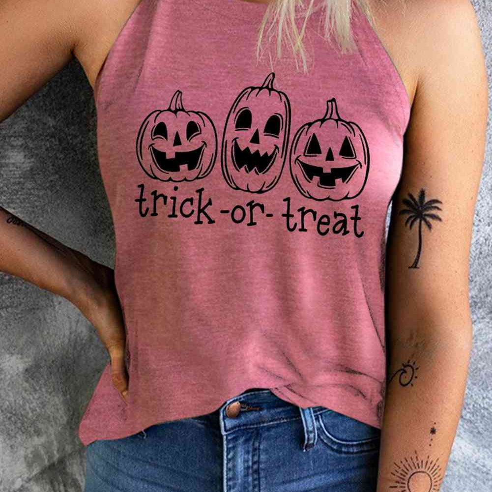 TRICK OR TREAT Graphic Tank Top - Guy Christopher 
