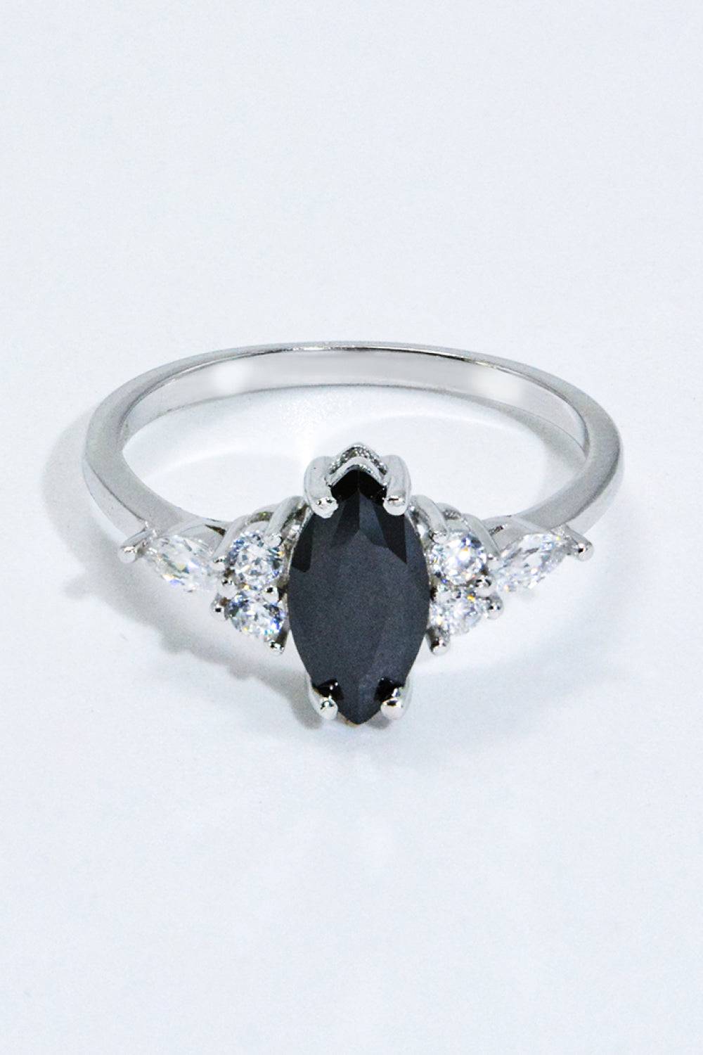925 Sterling Silver Black Agate Ring - Guy Christopher