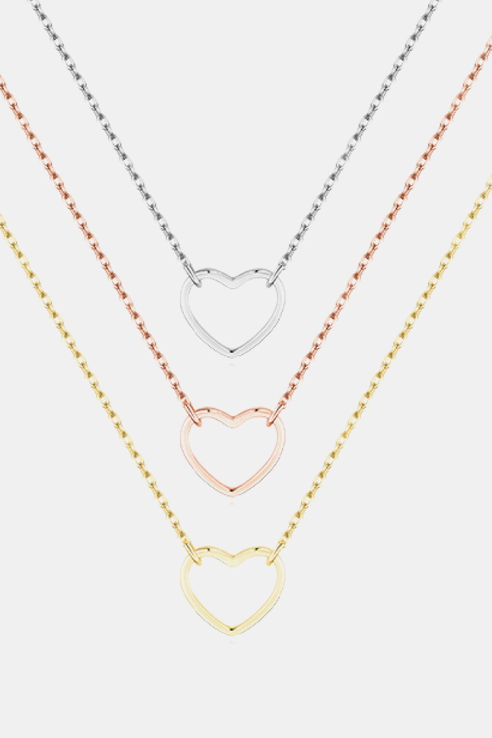 925 Sterling Silver Heart Shape Pendant Necklace - Guy Christopher