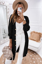 V-Neck Long Sleeve Cardigan - Guy Christopher 