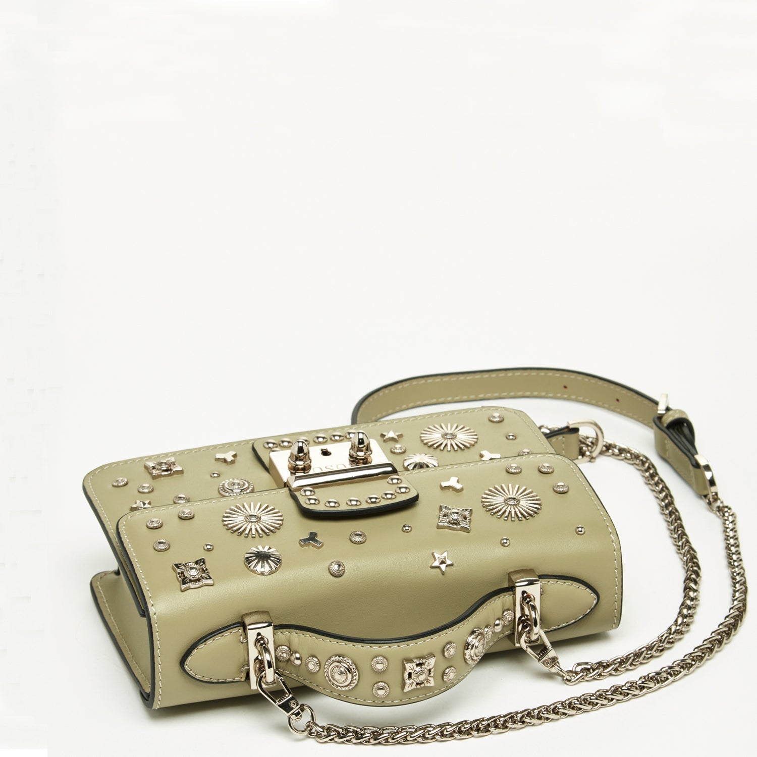 The Hollywood Leather Crossbody Bag Sage Green - Guy Christopher 