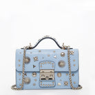 The Hollywood Light Blue Small Leather Bag - Guy Christopher 
