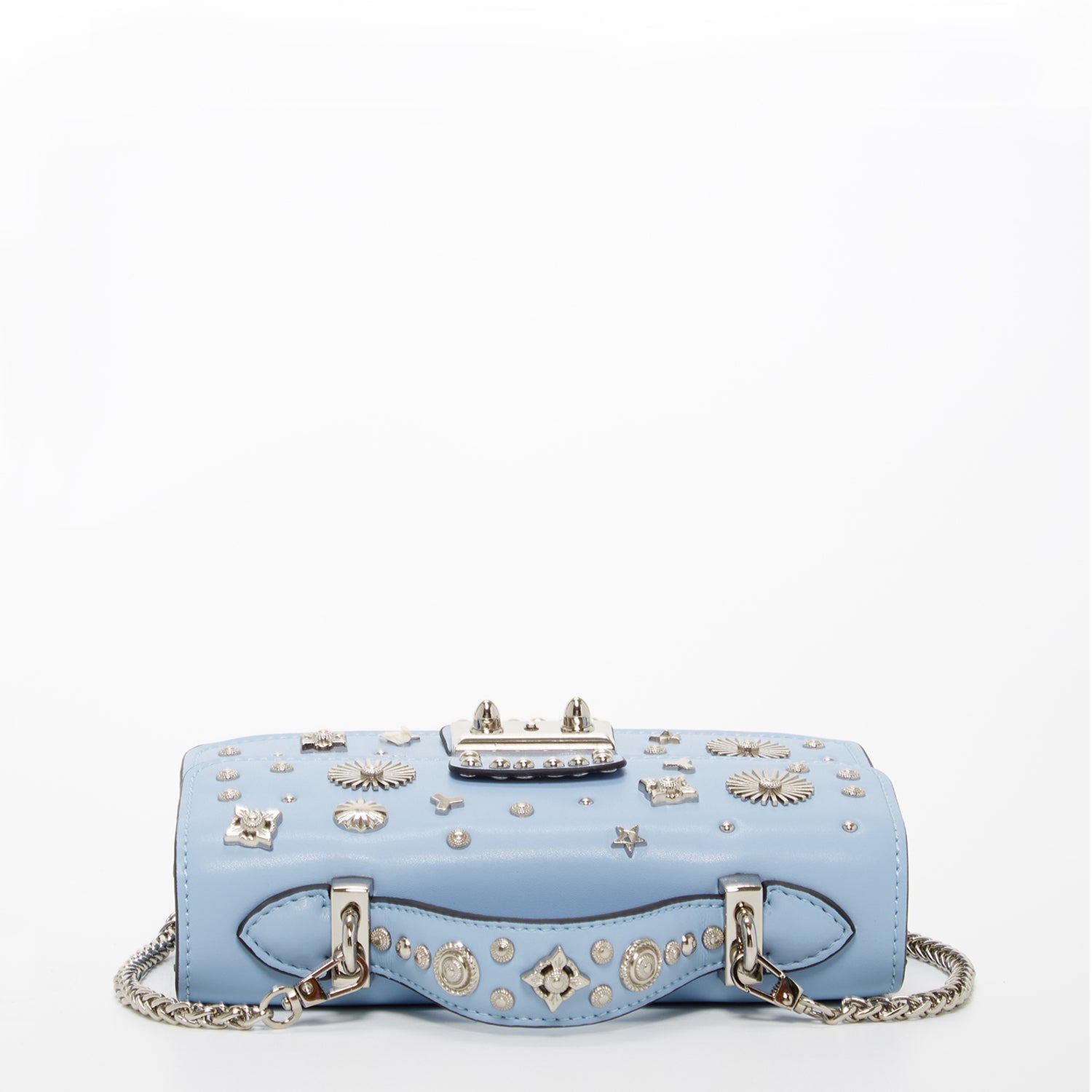 The Hollywood Light Blue Small Leather Bag - Guy Christopher 