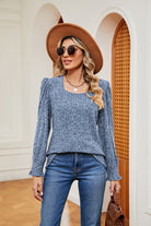 Square Neck Puff Sleeve Top - Guy Christopher 