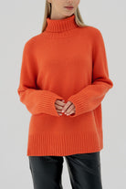 Turtle Neck Raglan Sleeve Sweater - Guy Christopher 