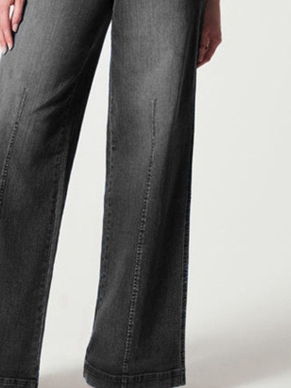 Wide Leg Long Jeans - Guy Christopher 