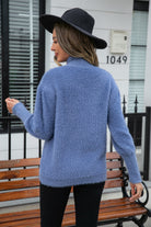 Turtle Neck Long Sleeve Pullover Sweater - Guy Christopher 