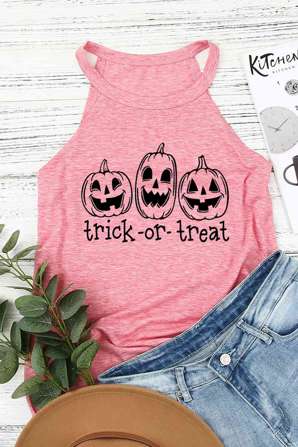 TRICK OR TREAT Graphic Tank Top - Guy Christopher 