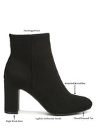 Alysia Block Heel Ankle Boots - Guy Christopher