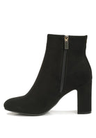 Alysia Block Heel Ankle Boots - Guy Christopher