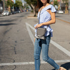 Amber Leather Bucket Bag Gray - Guy Christopher