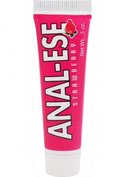 Anal-Ese Flavored Desensitizing Anal Gel Strawberry .5oz - Guy Christopher