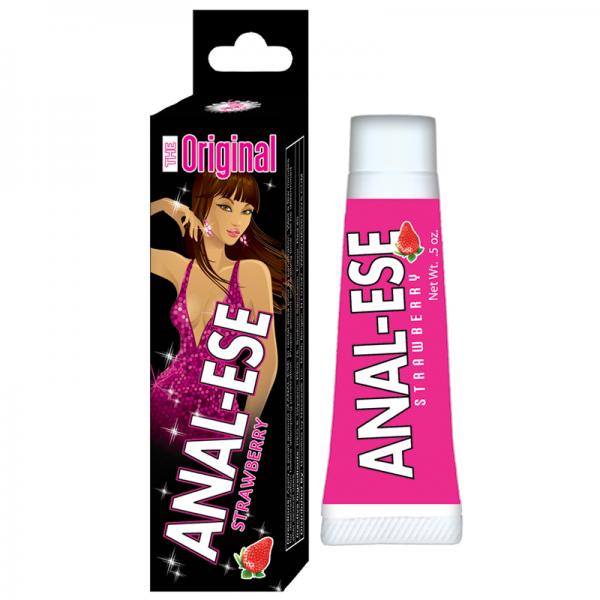 Anal-Ese Flavored Desensitizing Anal Gel Strawberry .5oz - Guy Christopher