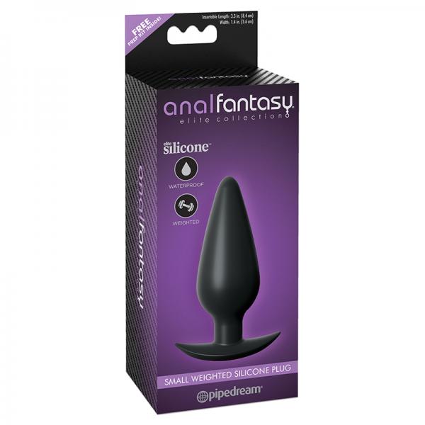 Anal Fantasy Elite Small Weighted Silicone Plug - Guy Christopher