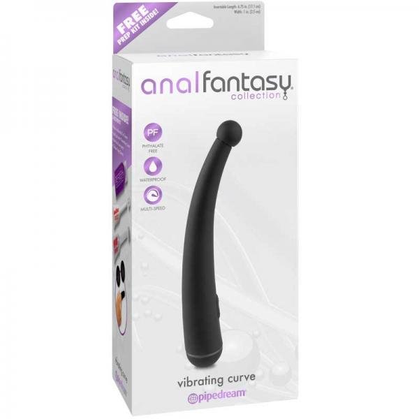 Anal Fantasy Vibrating Curve Probe Black - Guy Christopher