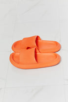 Arms Around Me Open Toe Slide in Orange - Walk Hand-in-Hand into the Sunset - Embrace Comfort and Style on Your Romantic Summer Escapade - Guy Christopher