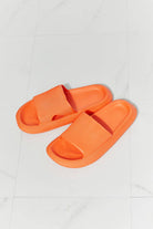 Arms Around Me Open Toe Slide in Orange - Walk Hand-in-Hand into the Sunset - Embrace Comfort and Style on Your Romantic Summer Escapade - Guy Christopher