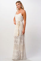 Aztec Embroidered Maxi Dress - Guy Christopher 