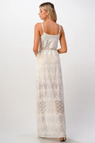 Aztec Embroidered Maxi Dress - Guy Christopher 