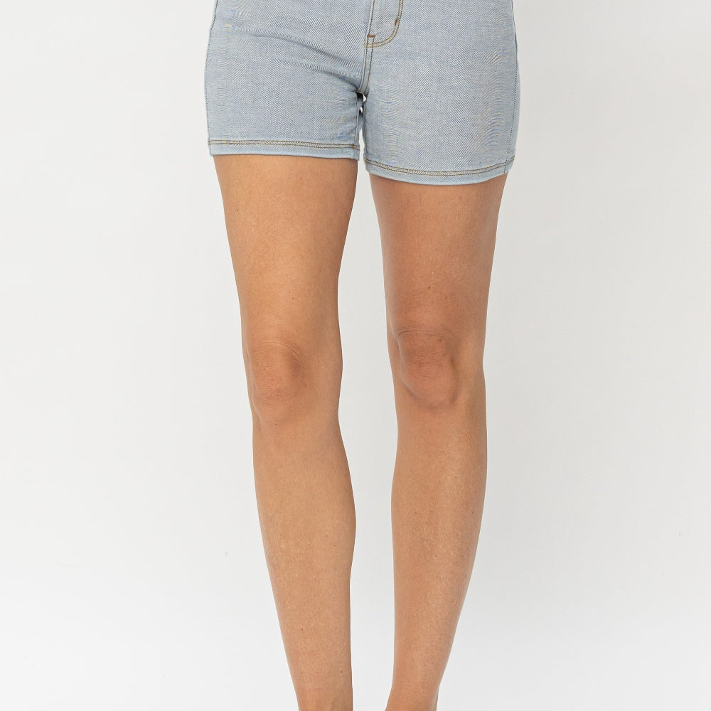 Judy Blue Full Size Color Block Denim Shorts