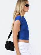 Backless Short Sleeve Cropped Blouse - Guy Christopher