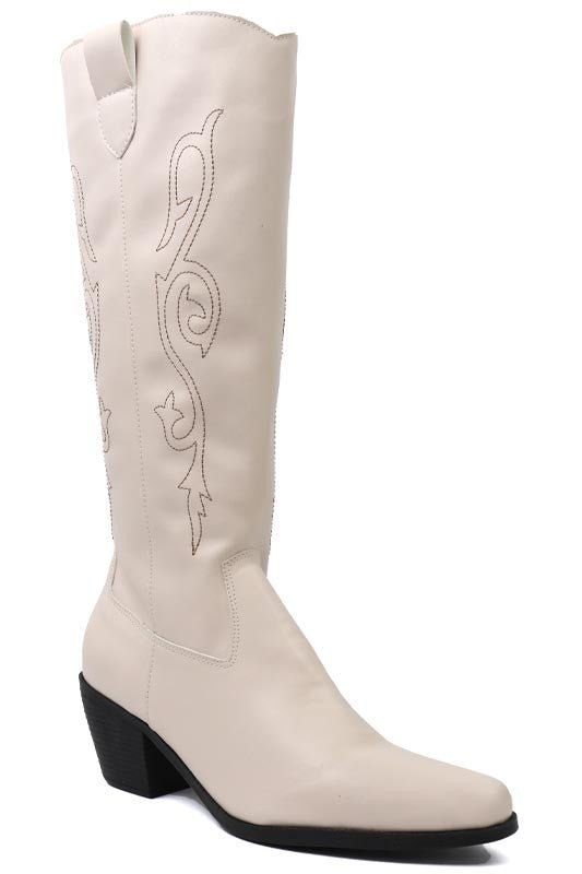 Beautiful Western Style Tall Boots - Guy Christopher