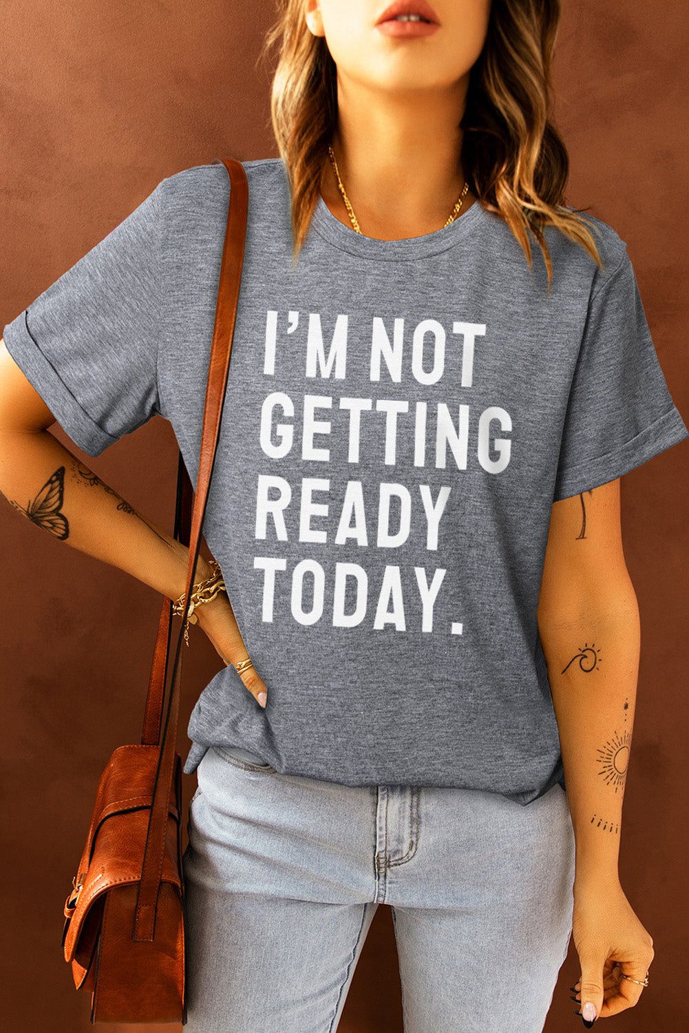 Beauty in Simplicity - Embrace your Inner Rebel with our "I'm Not Getting Ready Today" Graphic Tee. Indulge in Ultimate Comfort and Style with this Timeless Garment that will Remind You of Your Beauty and Power Every Day! - Guy Christopher