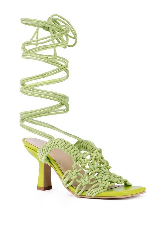 BEROE Braided Handcrafted Lace Up Sandal - Guy Christopher
