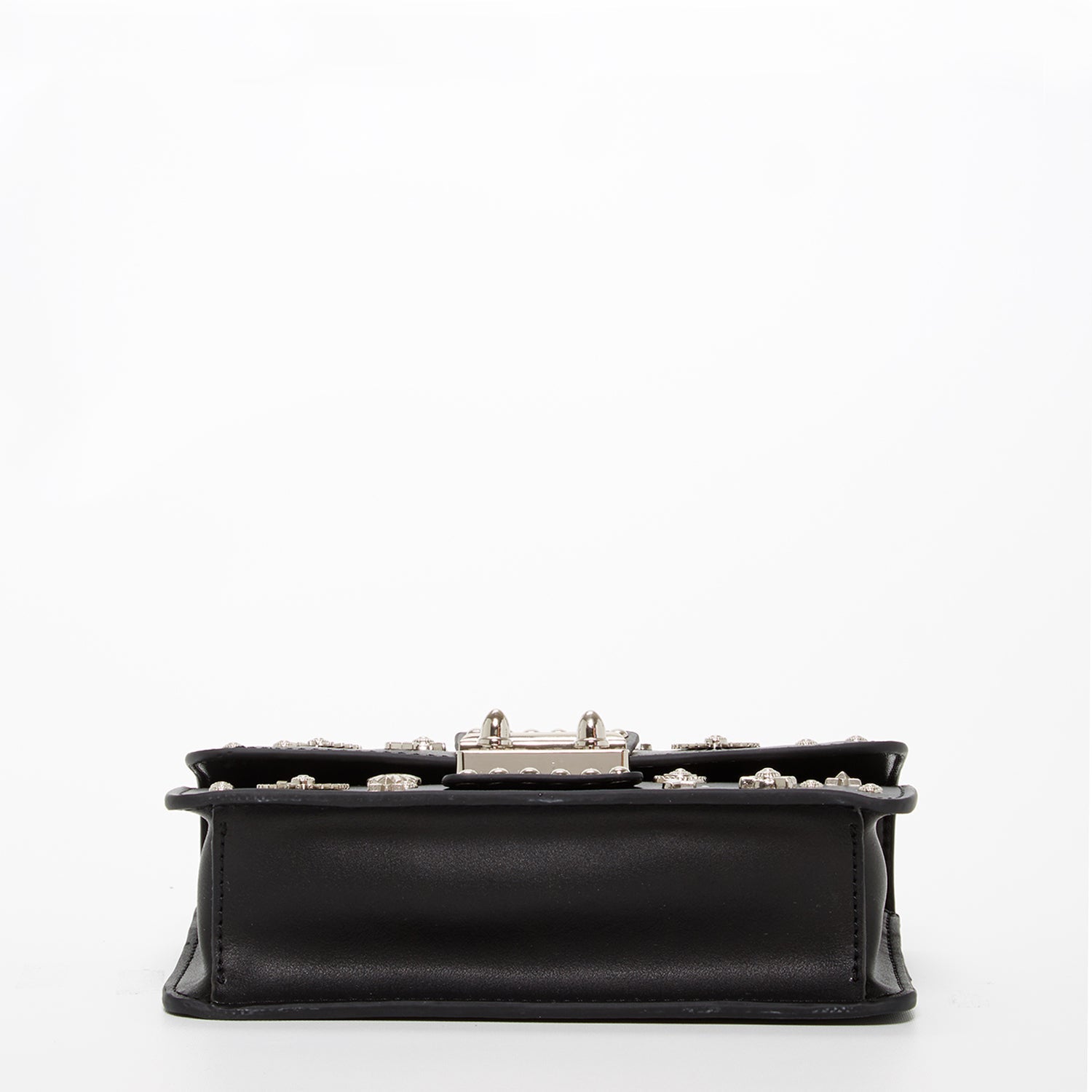 The Hollywood Studded Leather Crossbody Black - Guy Christopher 