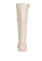 Blume Faux Leather Platform Knee Length Boots - Guy Christopher